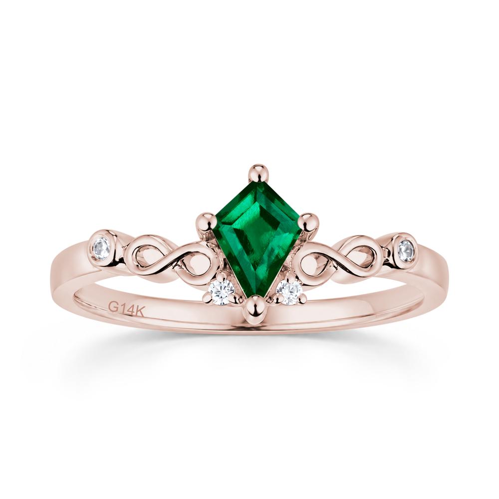 Kite Cut Alexandrite Twisted Infinity Ring - LUO Jewelry #gemstone_Emerald