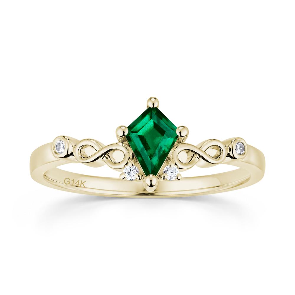 Kite Cut Alexandrite Twisted Infinity Ring - LUO Jewelry #gemstone_Emerald