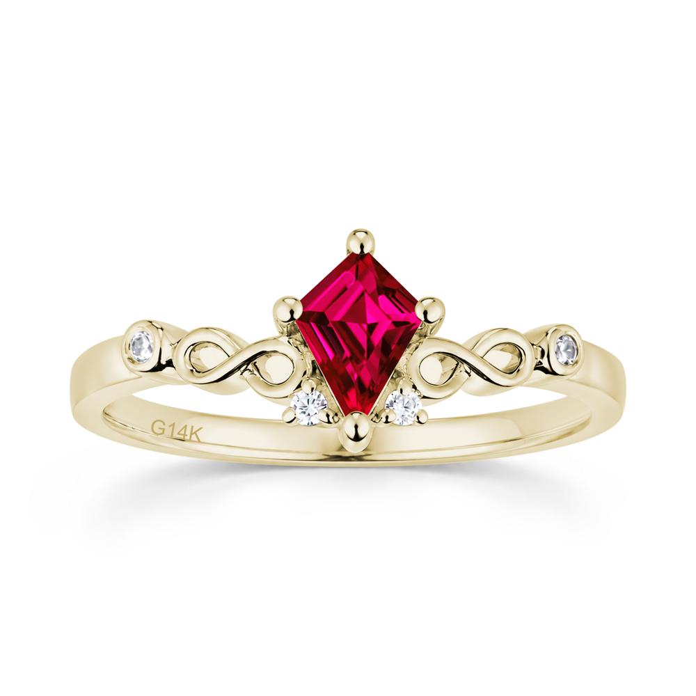 Kite Cut Alexandrite Twisted Infinity Ring - LUO Jewelry #gemstone_Ruby