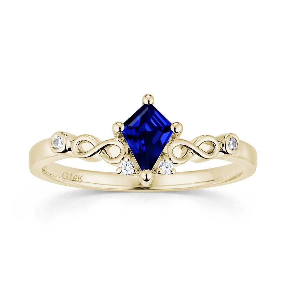 Kite Cut Alexandrite Twisted Infinity Ring - LUO Jewelry #gemstone_Sapphire