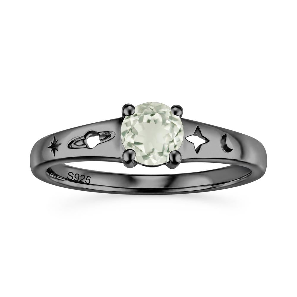 Petite Round Cut Pink Cubic Zirconia Hollow Engraved Ring - LUO Jewelry #gemstone_Green Amethyst