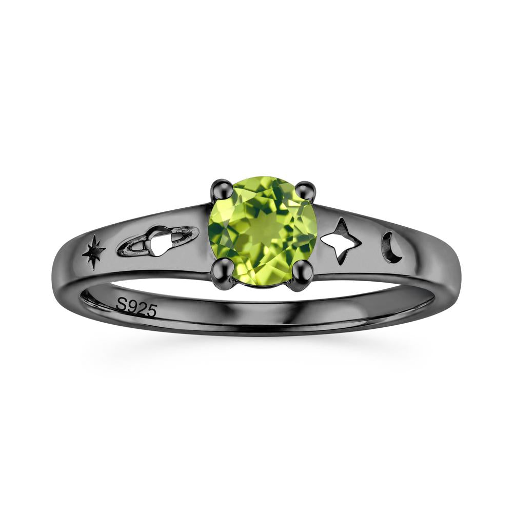 Petite Round Cut Pink Cubic Zirconia Hollow Engraved Ring - LUO Jewelry #gemstone_Peridot