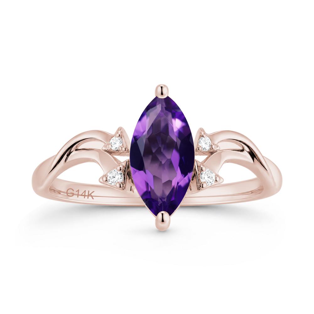 Marquise Cut Alexandrite Arrow Ring - LUO Jewelry #gemstone_Amethyst