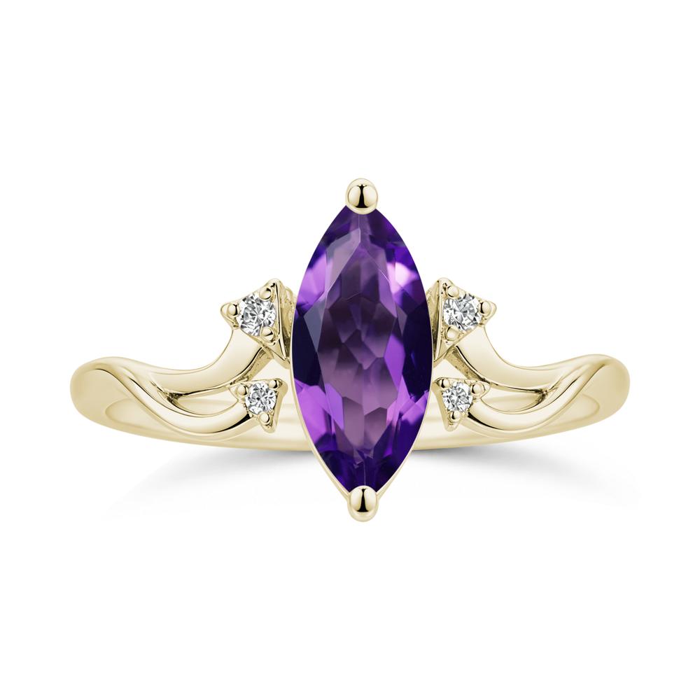 Marquise Cut Alexandrite Arrow Ring - LUO Jewelry #gemstone_Amethyst