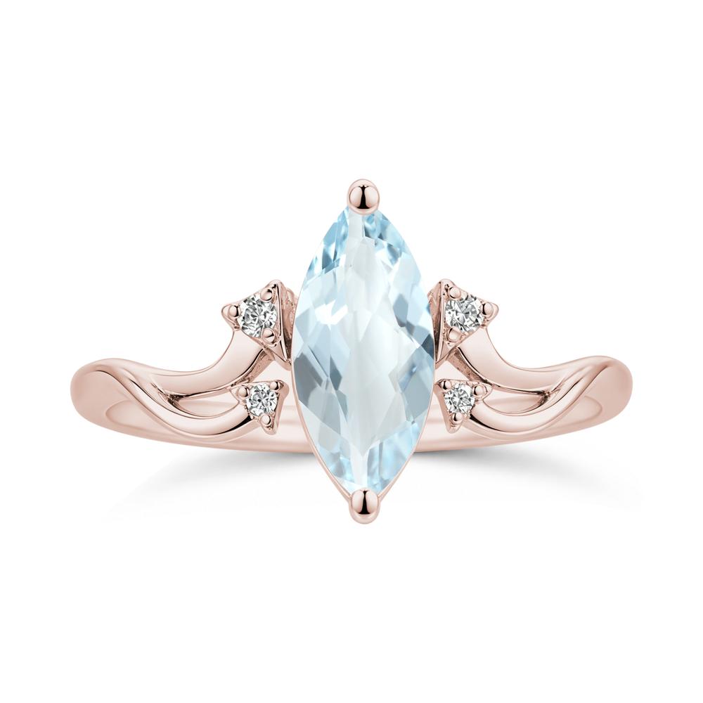 Marquise Cut Alexandrite Arrow Ring - LUO Jewelry #gemstone_Aquamarine