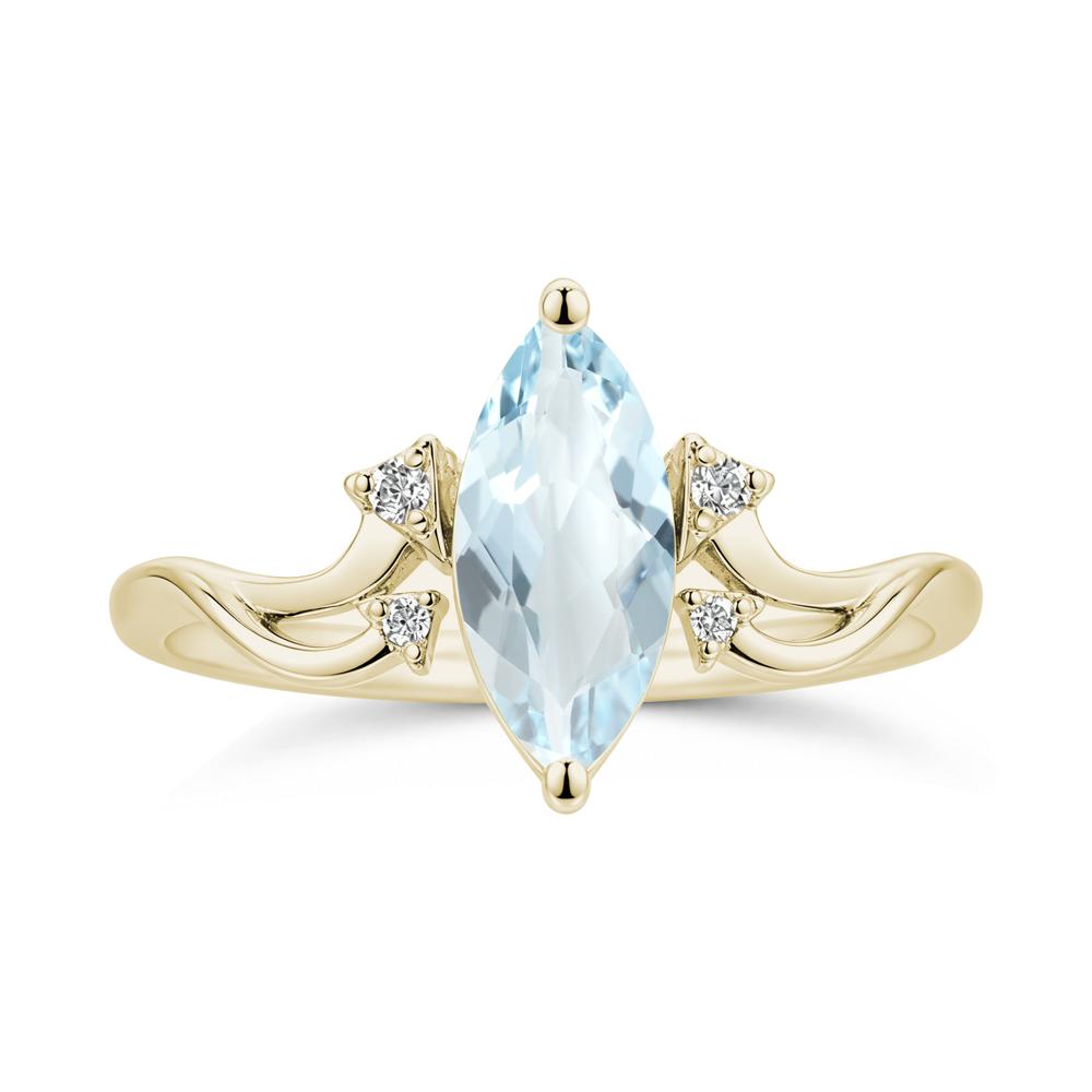 Marquise Cut Alexandrite Arrow Ring - LUO Jewelry #gemstone_Aquamarine
