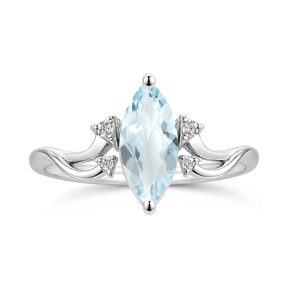 Marquise Cut Alexandrite Arrow Ring - LUO Jewelry #gemstone_Aquamarine