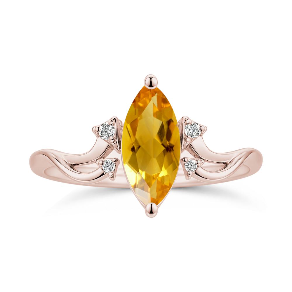 Marquise Cut Alexandrite Arrow Ring - LUO Jewelry #gemstone_Citrine