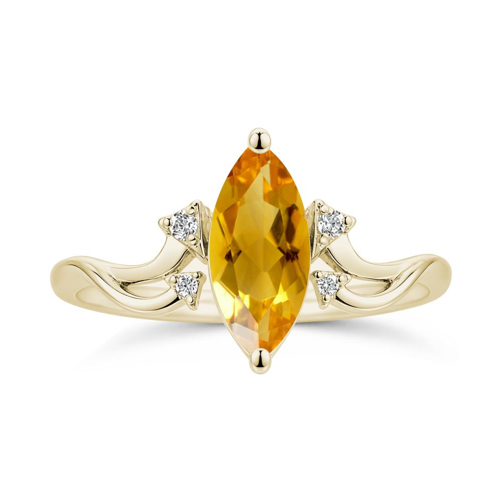 Marquise Cut Alexandrite Arrow Ring - LUO Jewelry #gemstone_Citrine