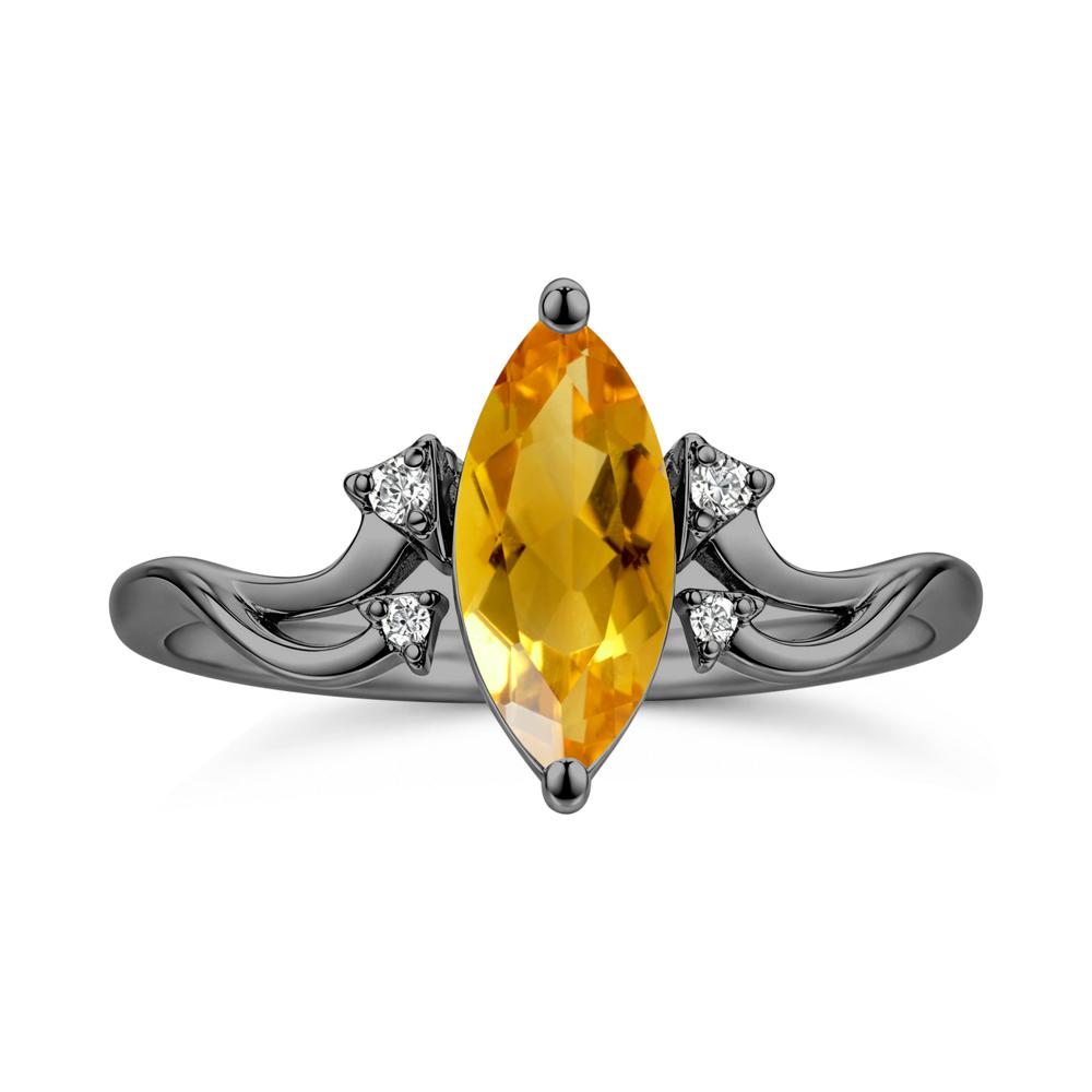 Marquise Cut Alexandrite Arrow Ring - LUO Jewelry #gemstone_Citrine