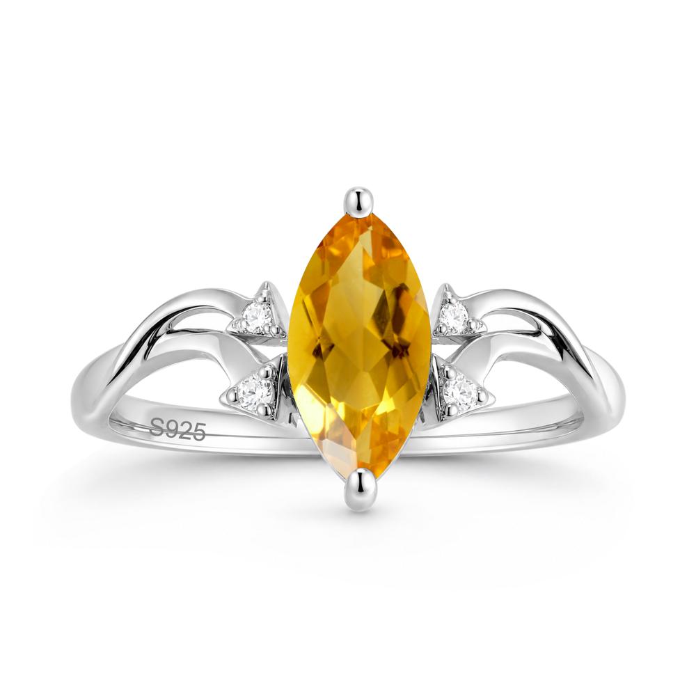Marquise Cut Alexandrite Arrow Ring - LUO Jewelry #gemstone_Citrine