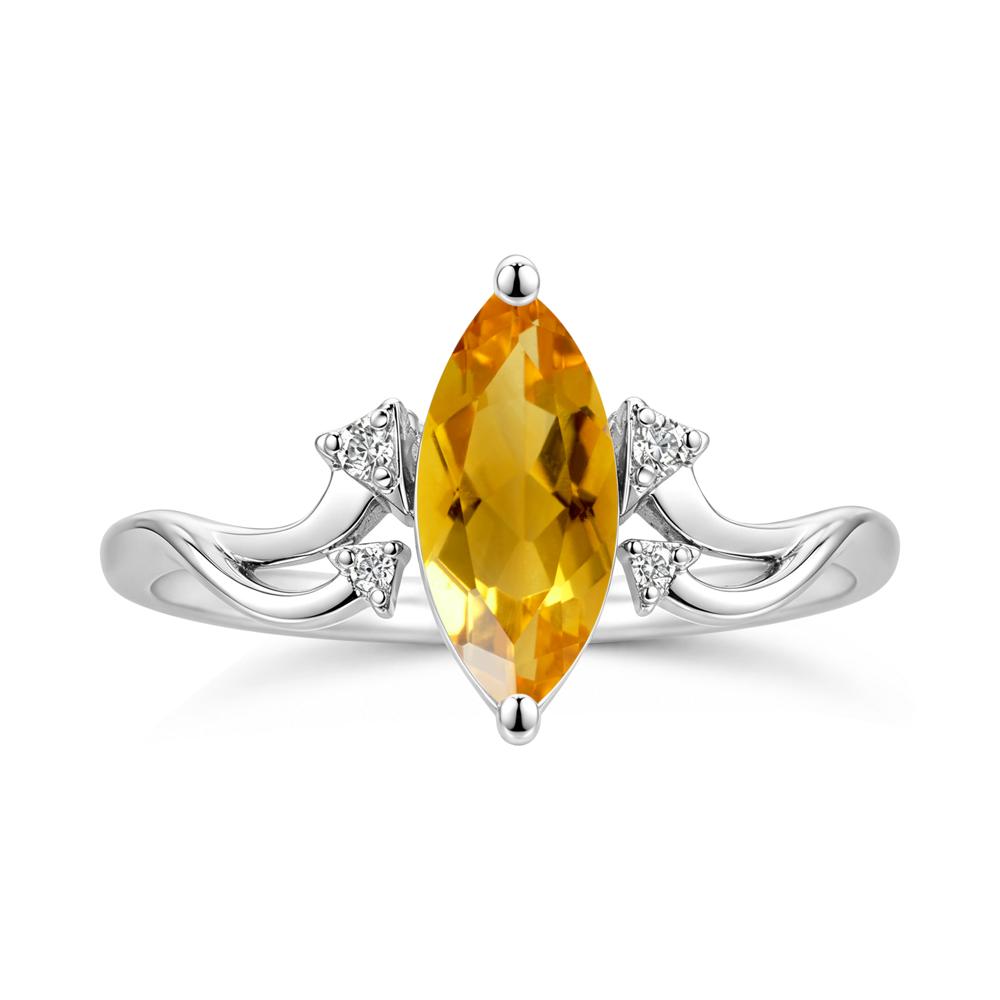 Marquise Cut Alexandrite Arrow Ring - LUO Jewelry #gemstone_Citrine