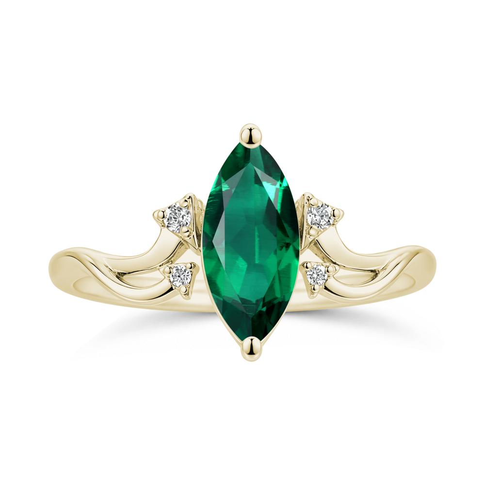 Marquise Cut Alexandrite Arrow Ring - LUO Jewelry #gemstone_Emerald