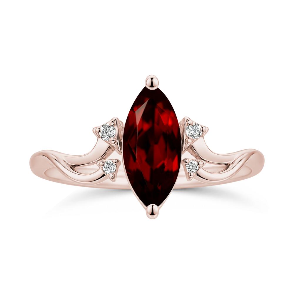 Marquise Cut Alexandrite Arrow Ring - LUO Jewelry #gemstone_Garnet