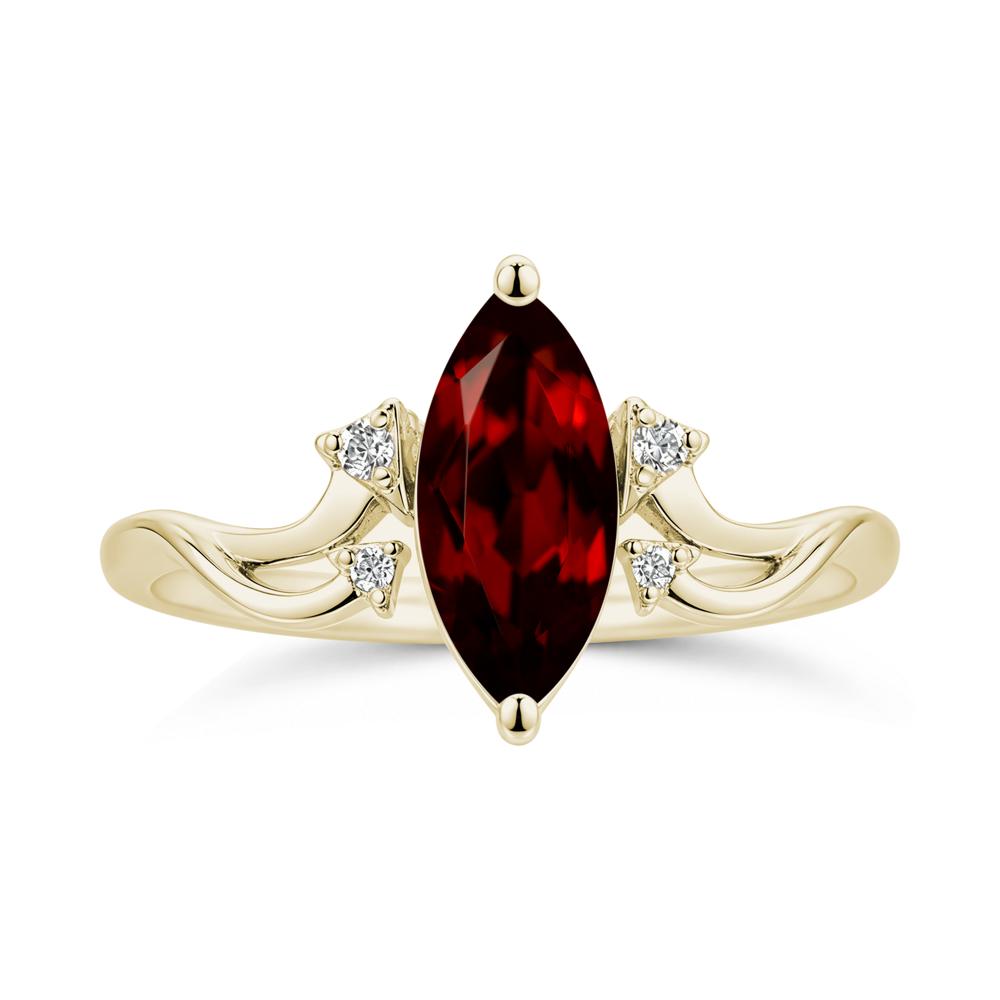Marquise Cut Alexandrite Arrow Ring - LUO Jewelry #gemstone_Garnet