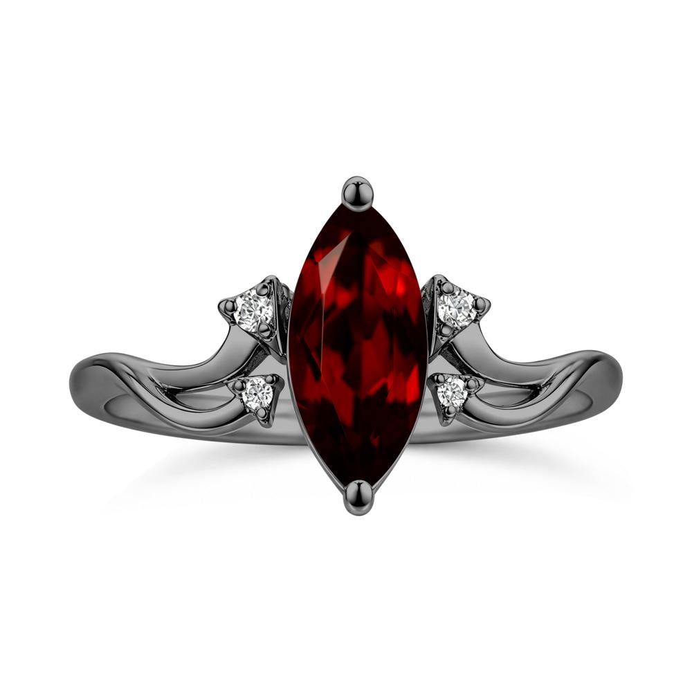 Marquise Cut Alexandrite Arrow Ring - LUO Jewelry #gemstone_Garnet