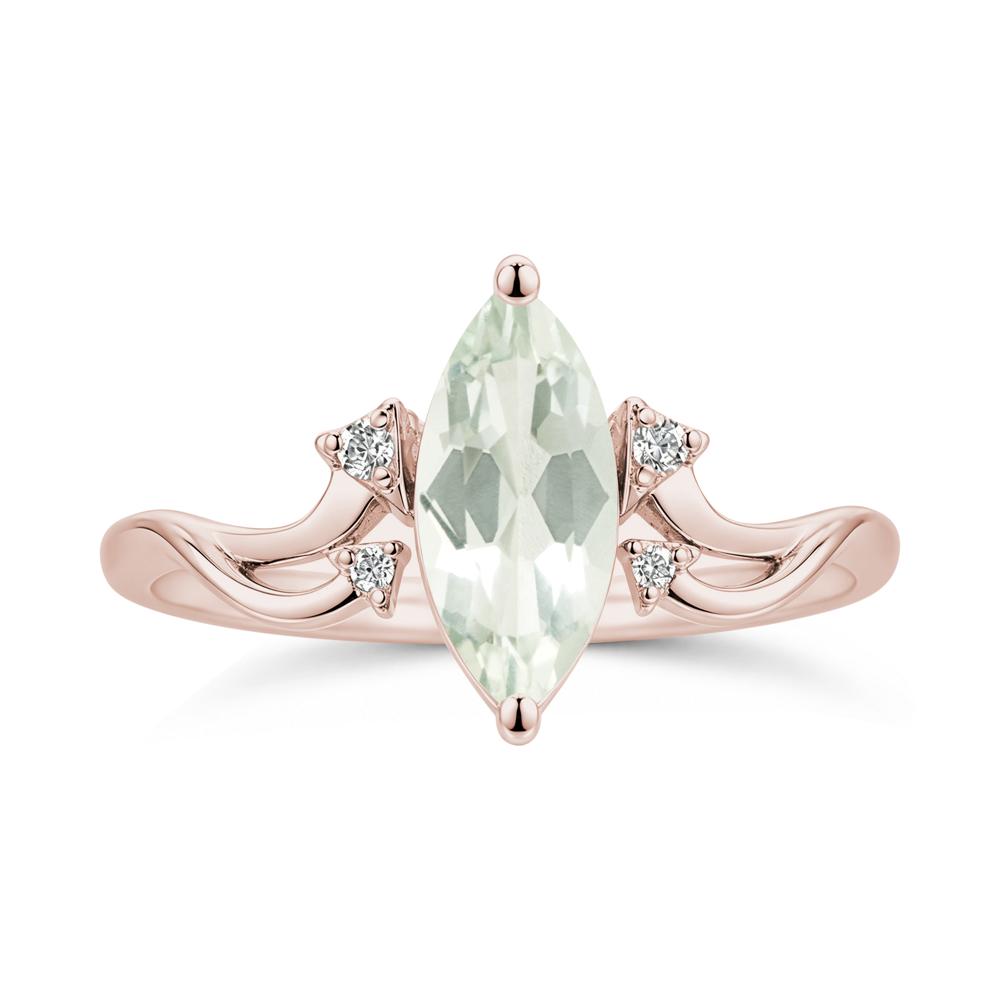 Marquise Cut Alexandrite Arrow Ring - LUO Jewelry #gemstone_Green Amethyst