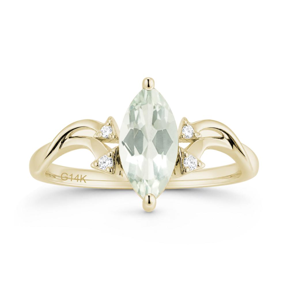 Marquise Cut Alexandrite Arrow Ring - LUO Jewelry #gemstone_Green Amethyst