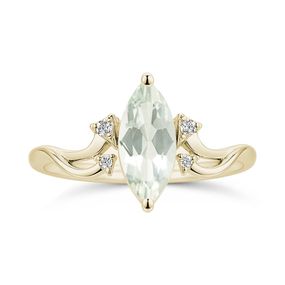 Marquise Cut Alexandrite Arrow Ring - LUO Jewelry #gemstone_Green Amethyst