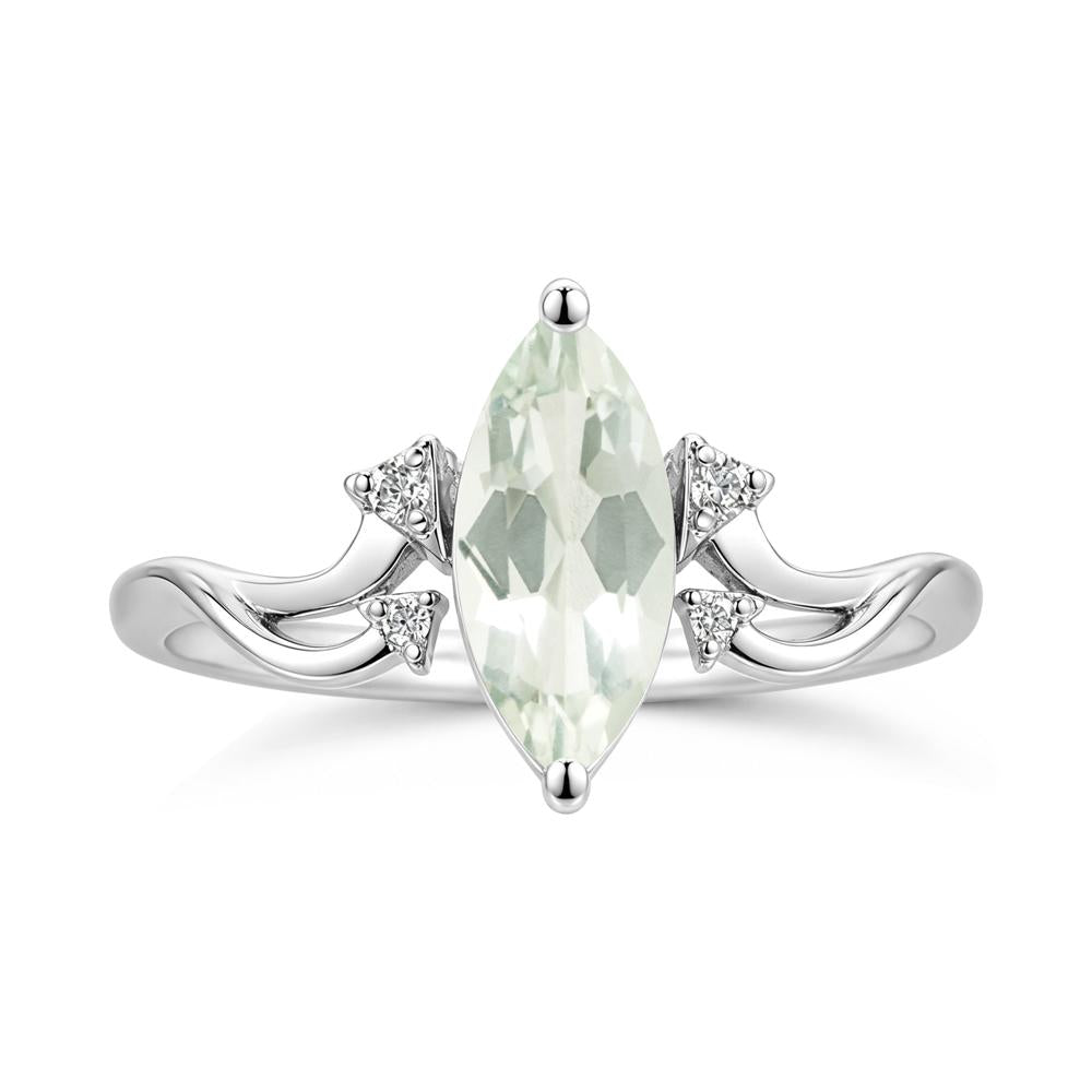 Marquise Cut Alexandrite Arrow Ring - LUO Jewelry #gemstone_Green Amethyst