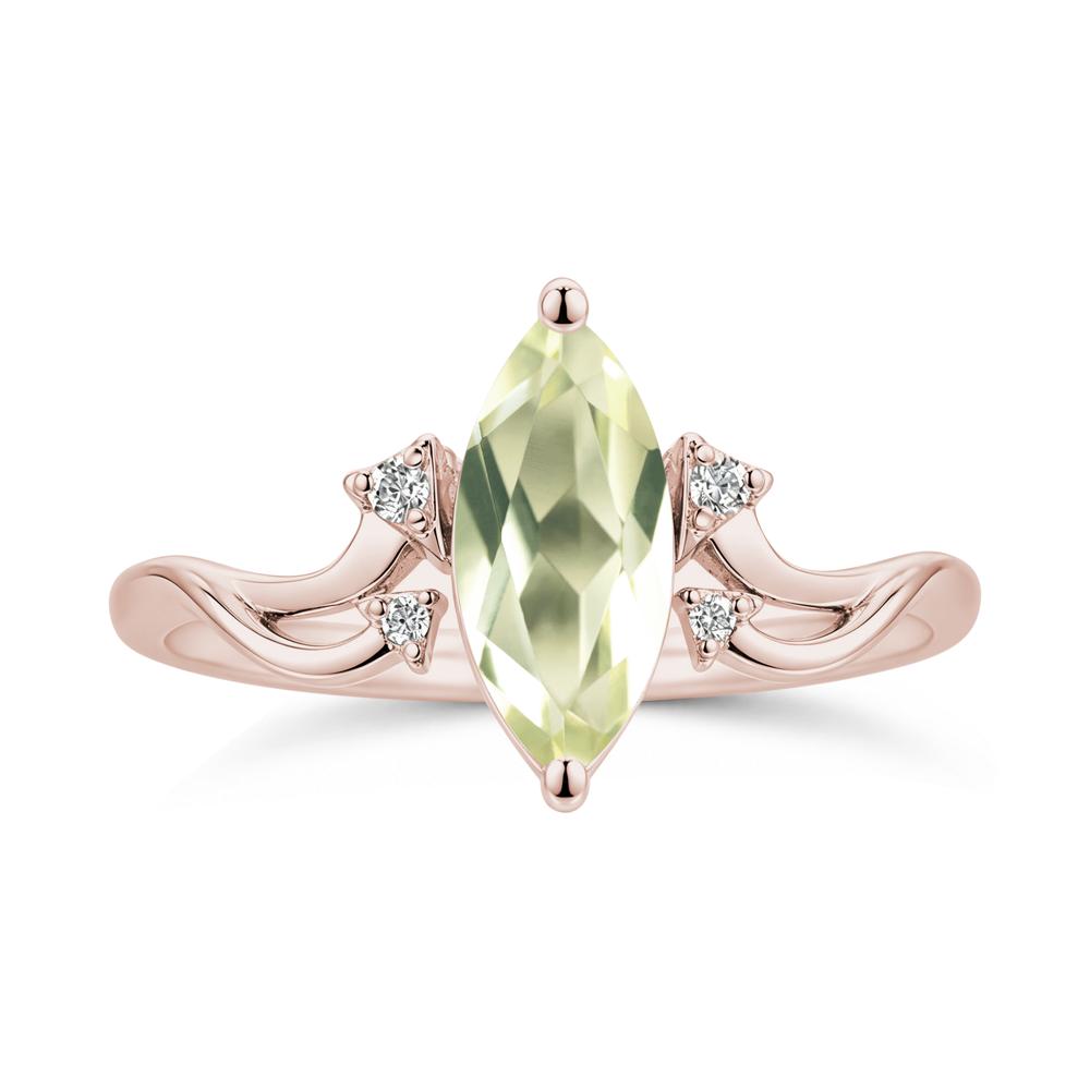 Marquise Cut Alexandrite Arrow Ring - LUO Jewelry #gemstone_Lemon Quartz