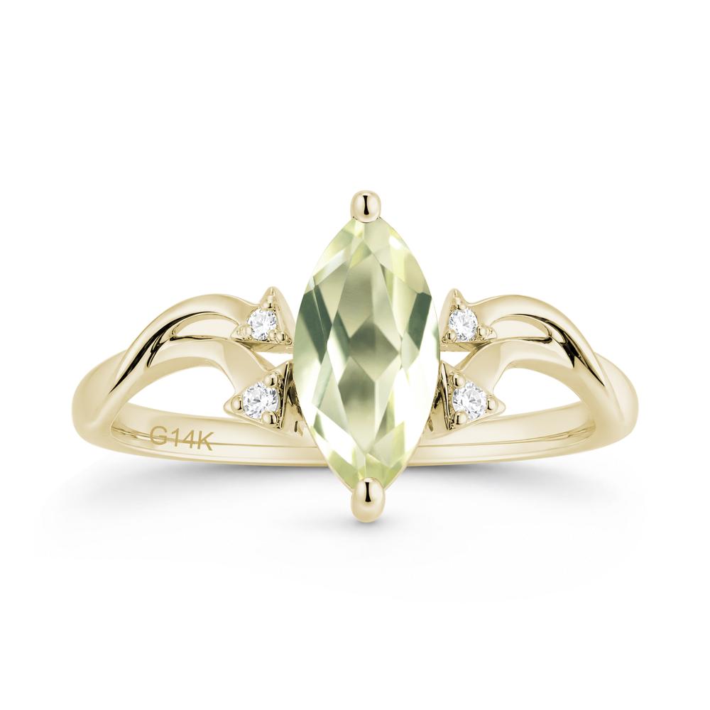 Marquise Cut Alexandrite Arrow Ring - LUO Jewelry #gemstone_Lemon Quartz