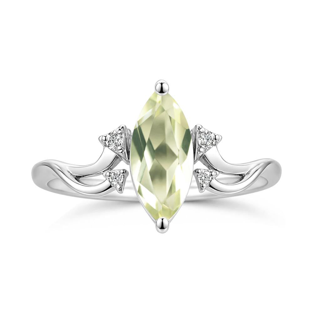 Marquise Cut Alexandrite Arrow Ring - LUO Jewelry #gemstone_Lemon Quartz