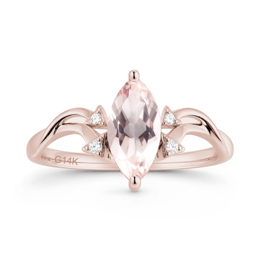 Marquise Cut Alexandrite Arrow Ring - LUO Jewelry #gemstone_Morganite