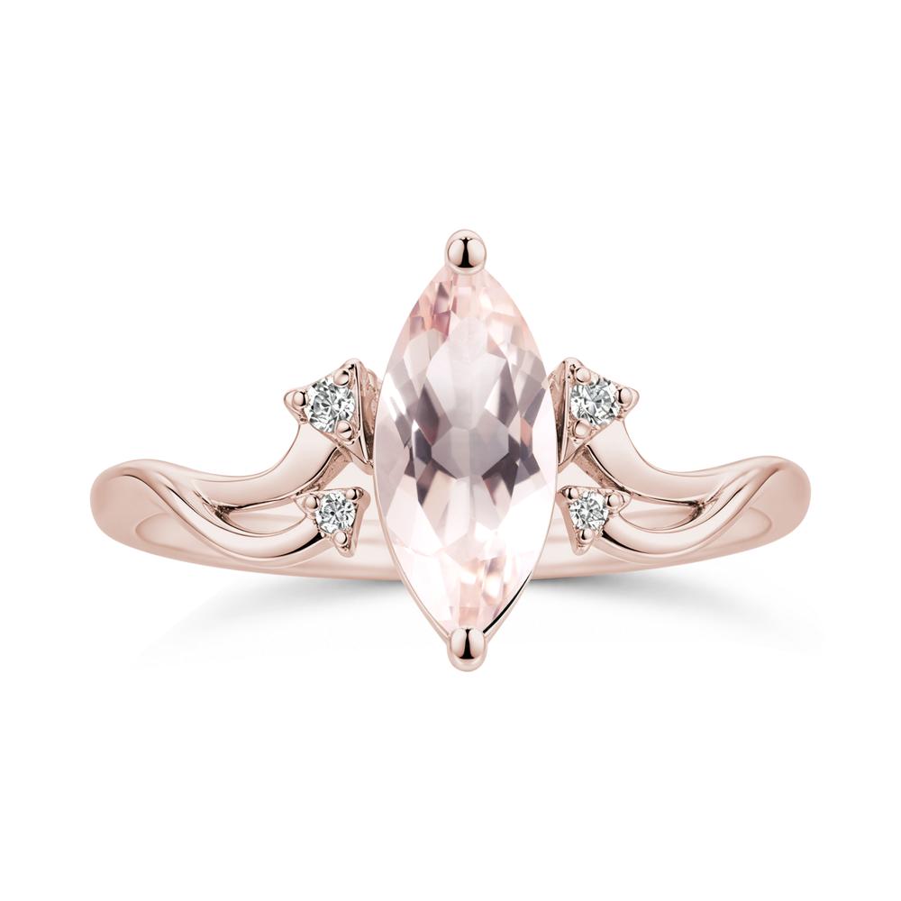 Marquise Cut Alexandrite Arrow Ring - LUO Jewelry #gemstone_Morganite