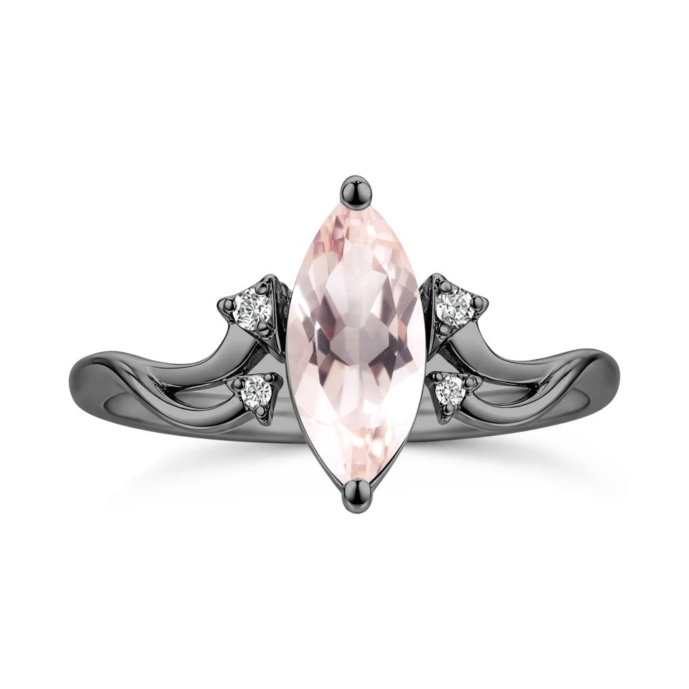 Marquise Cut Alexandrite Arrow Ring - LUO Jewelry #gemstone_Morganite