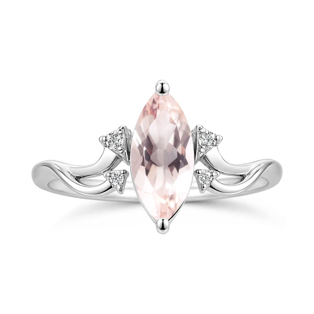Marquise Cut Alexandrite Arrow Ring - LUO Jewelry #gemstone_Morganite