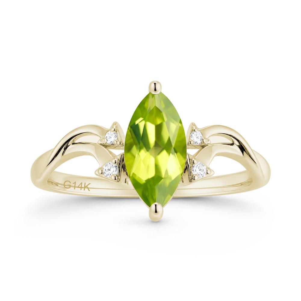 Marquise Cut Alexandrite Arrow Ring - LUO Jewelry #gemstone_Peridot