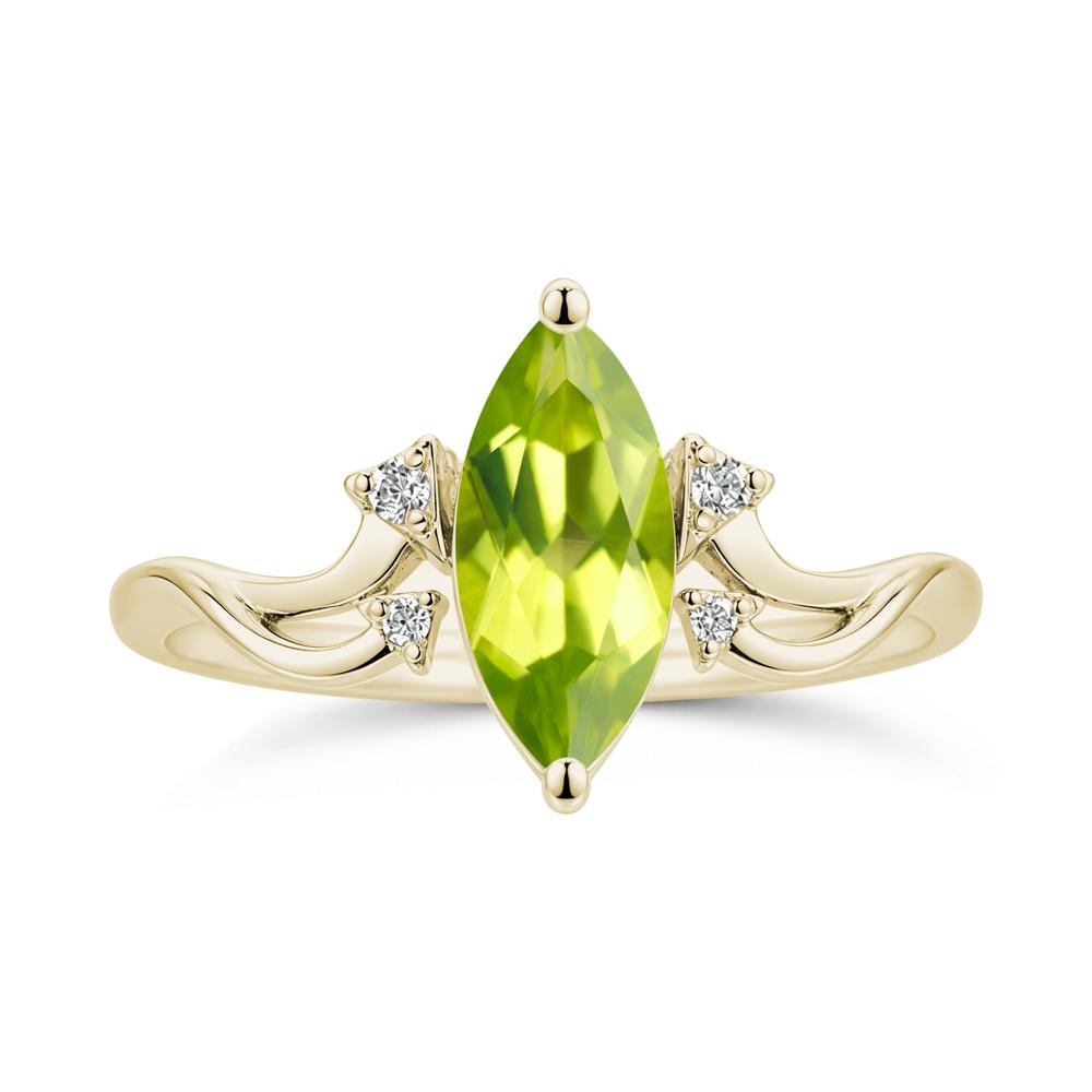 Marquise Cut Alexandrite Arrow Ring - LUO Jewelry #gemstone_Peridot