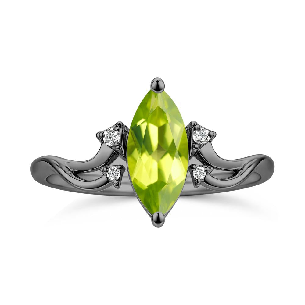 Marquise Cut Alexandrite Arrow Ring - LUO Jewelry #gemstone_Peridot