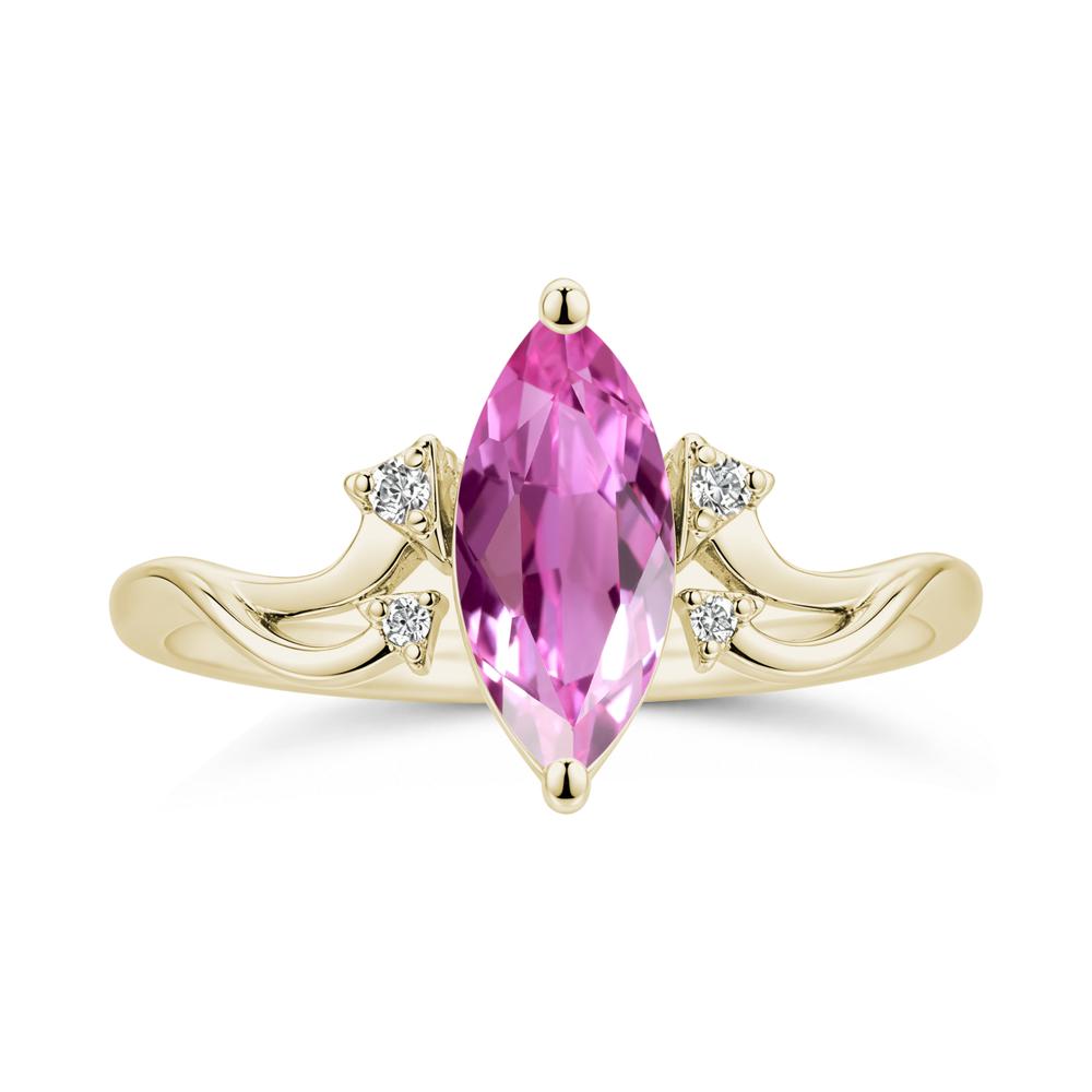 Marquise Cut Alexandrite Arrow Ring - LUO Jewelry #gemstone_Pink Sapphire