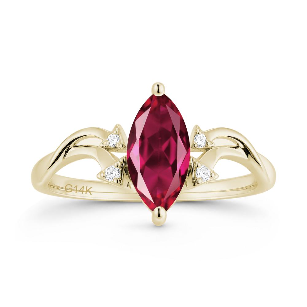 Marquise Cut Alexandrite Arrow Ring - LUO Jewelry #gemstone_Ruby