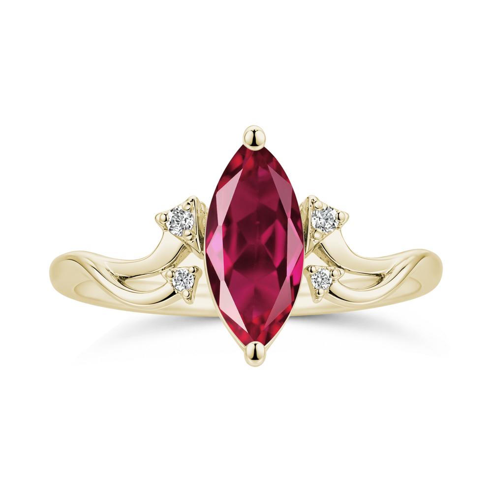 Marquise Cut Alexandrite Arrow Ring - LUO Jewelry #gemstone_Ruby