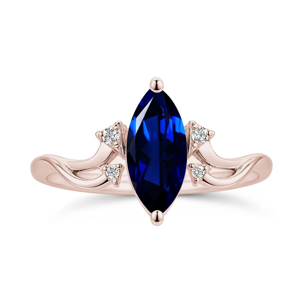 Marquise Cut Alexandrite Arrow Ring - LUO Jewelry #gemstone_Sapphire