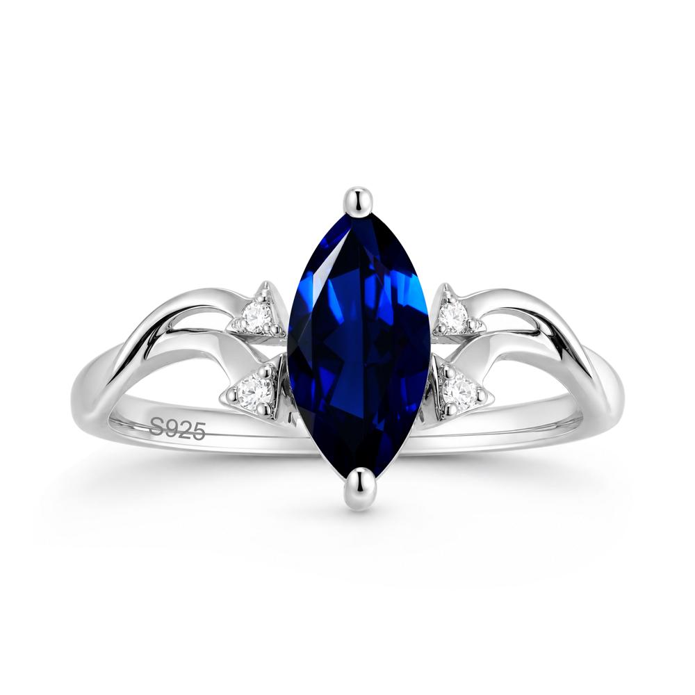 Marquise Cut Alexandrite Arrow Ring - LUO Jewelry #gemstone_Sapphire