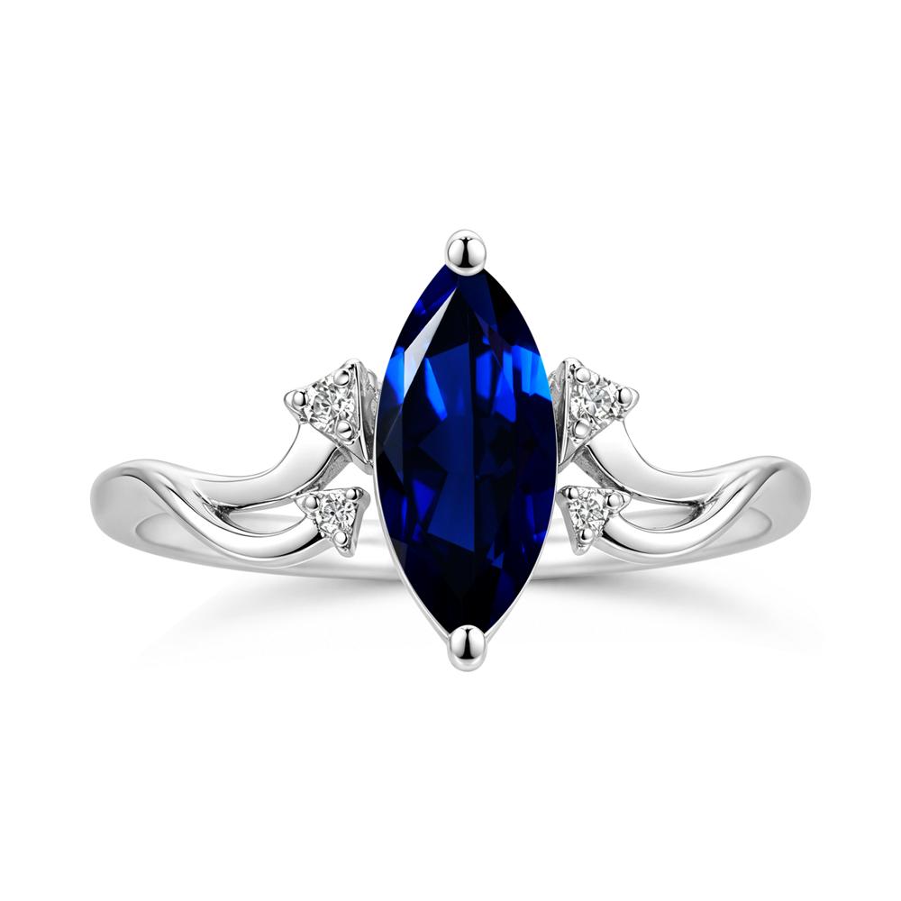 Marquise Cut Alexandrite Arrow Ring - LUO Jewelry #gemstone_Sapphire