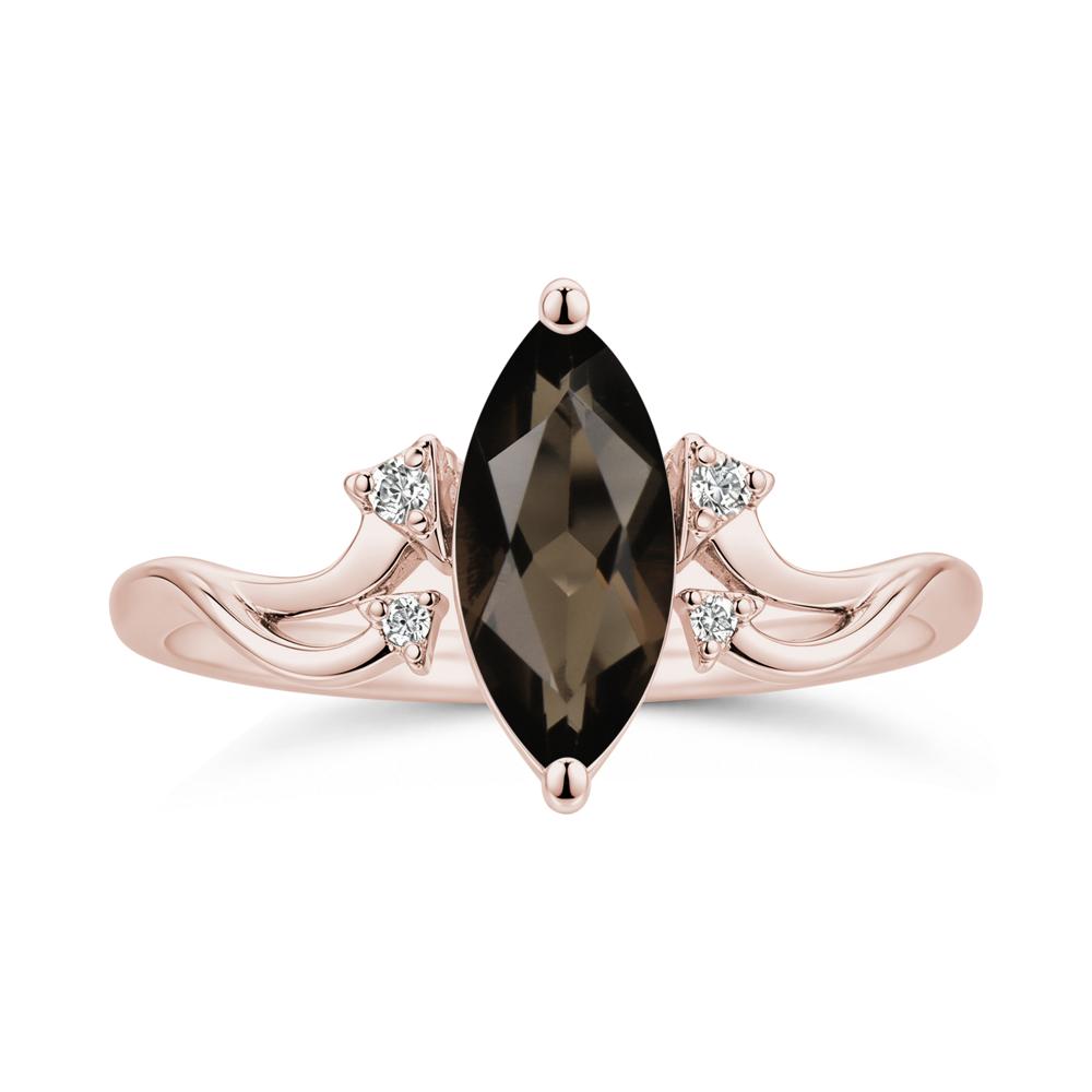 Marquise Cut Alexandrite Arrow Ring - LUO Jewelry #gemstone_Smoky Quartz