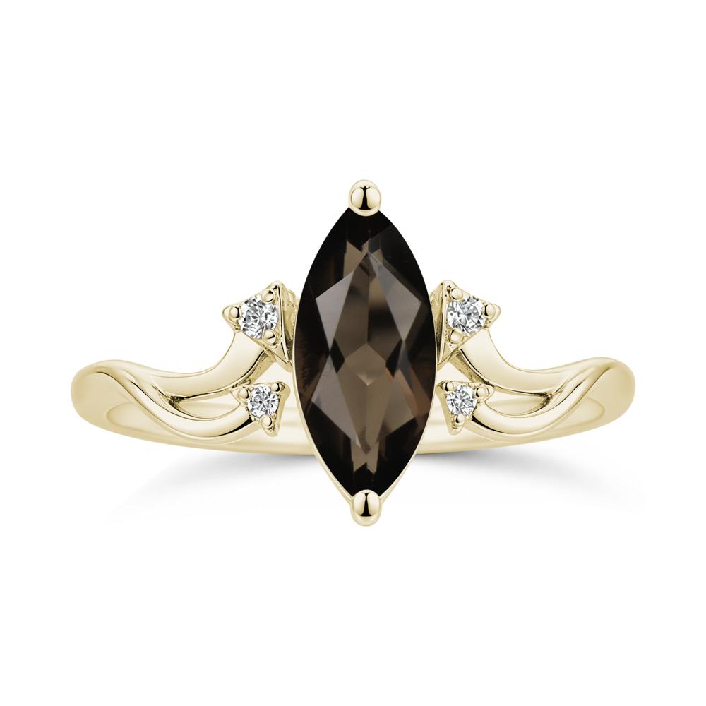 Marquise Cut Alexandrite Arrow Ring - LUO Jewelry #gemstone_Smoky Quartz