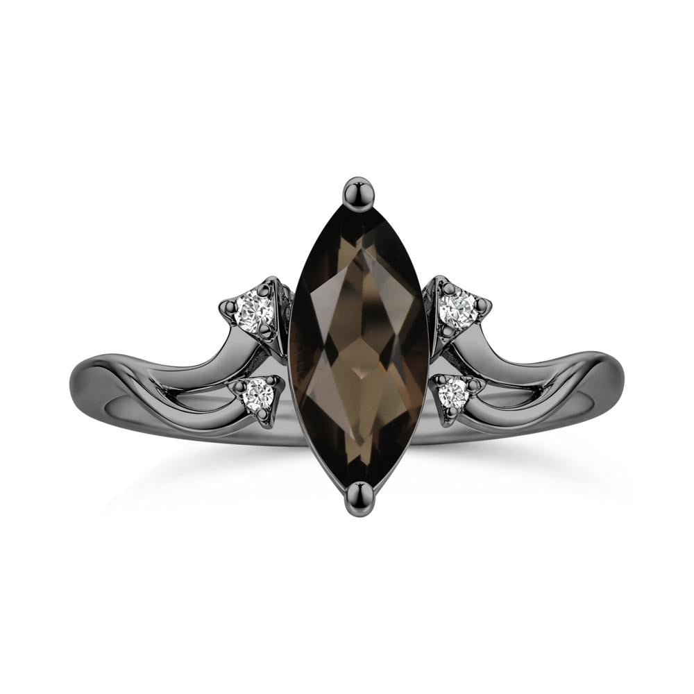 Marquise Cut Alexandrite Arrow Ring - LUO Jewelry #gemstone_Smoky Quartz