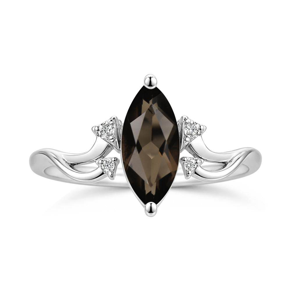 Marquise Cut Alexandrite Arrow Ring - LUO Jewelry #gemstone_Smoky Quartz