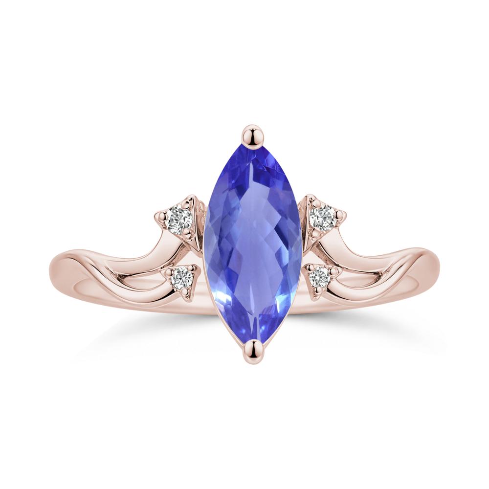 Marquise Cut Alexandrite Arrow Ring - LUO Jewelry #gemstone_Tanzanite