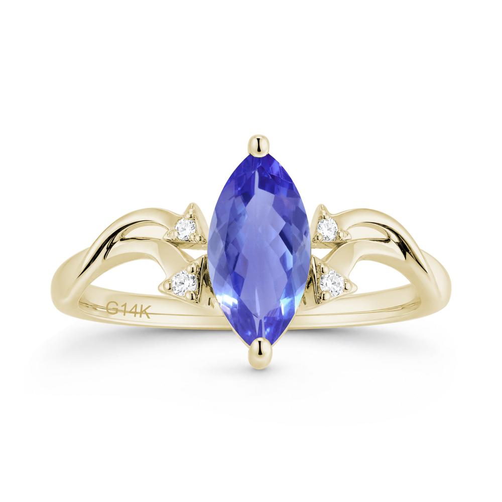 Marquise Cut Alexandrite Arrow Ring - LUO Jewelry #gemstone_Tanzanite