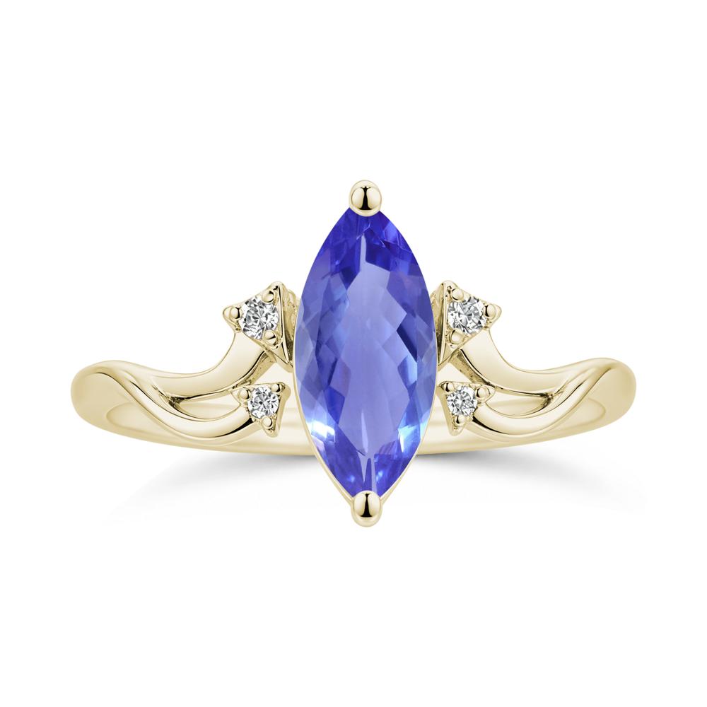 Marquise Cut Alexandrite Arrow Ring - LUO Jewelry #gemstone_Tanzanite