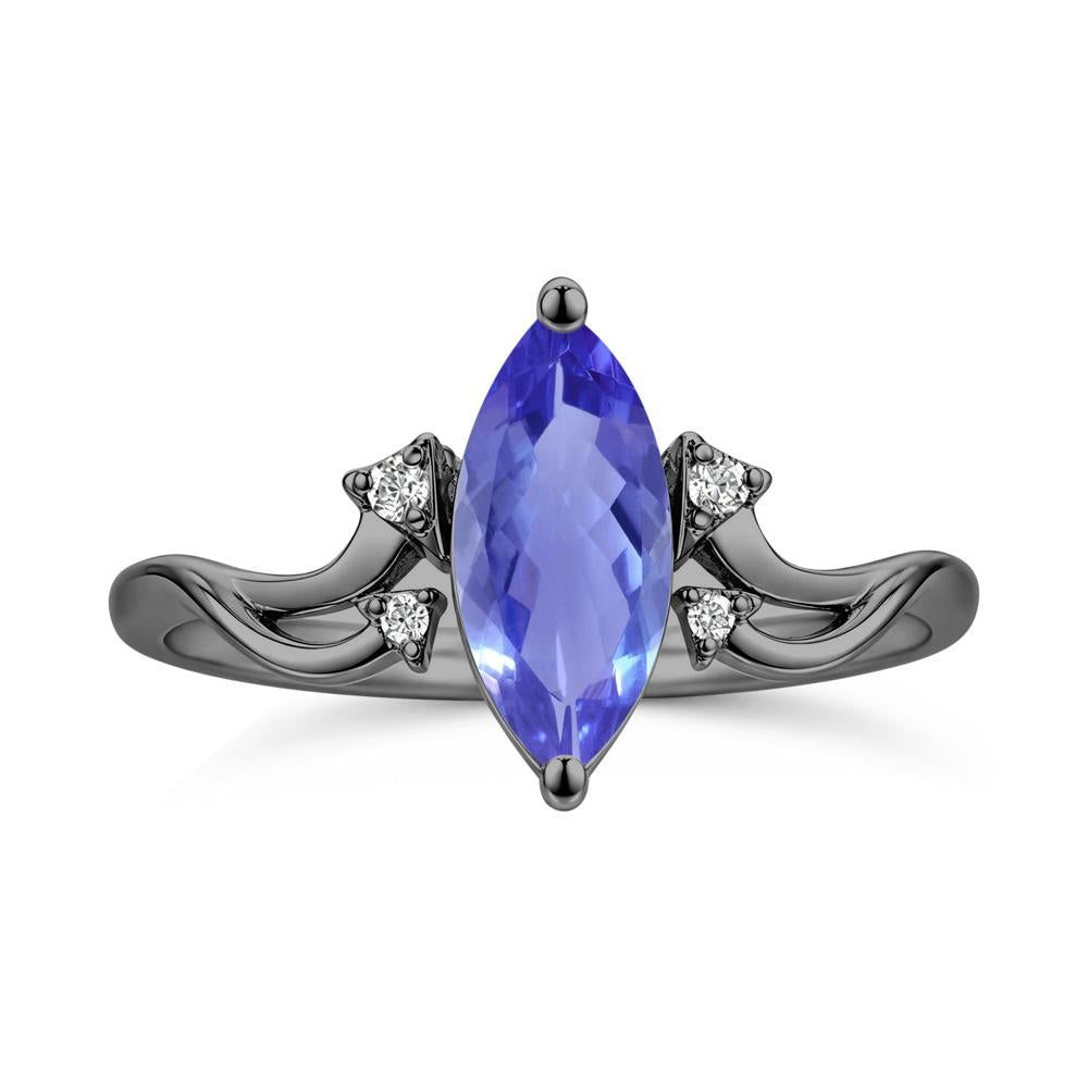 Marquise Cut Alexandrite Arrow Ring - LUO Jewelry #gemstone_Tanzanite