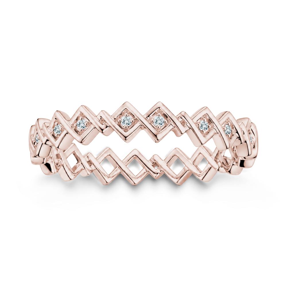 Twisted Infinity Aquamarine Wedding Band - LUO Jewelry #gemstone_Aquamarine