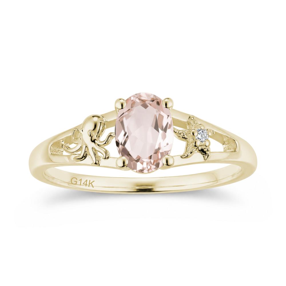 Oval Cut London Blue Topaz Starfish Ring - LUO Jewelry #gemstone_Morganite